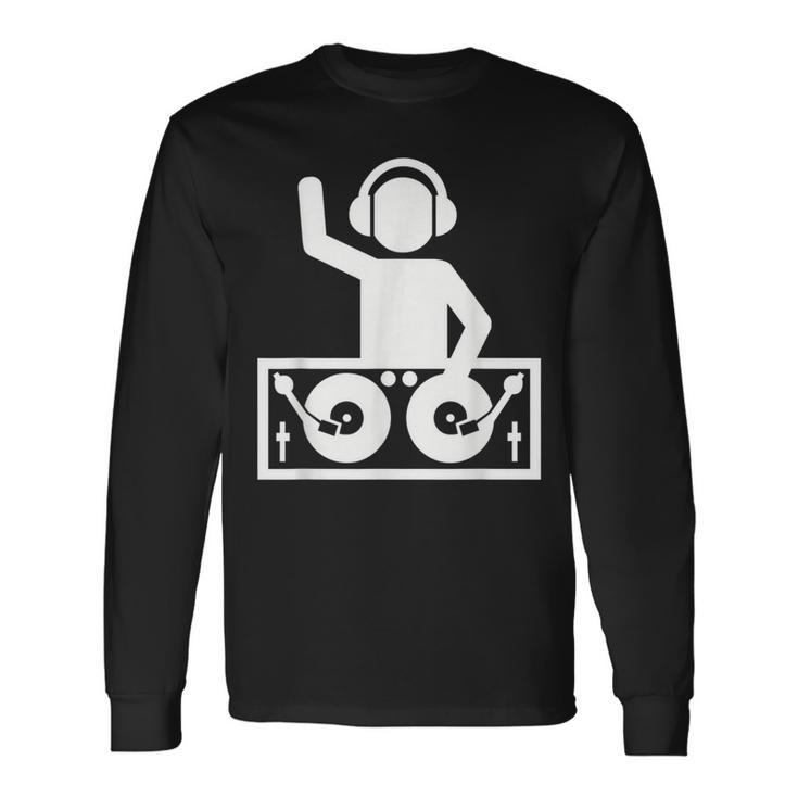 Dj With Turntables Long Sleeve T-Shirt