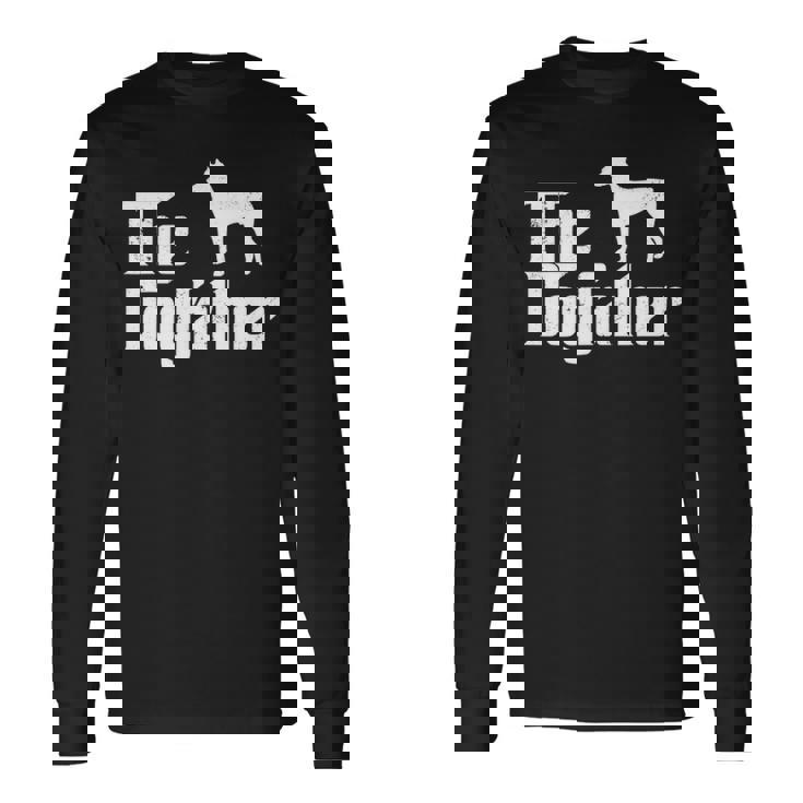 Doberman Pinscher Dog The Dogfather Dog Lover Long Sleeve T-Shirt