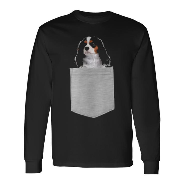 Dog In Your Pocket Cavalier King Charles Spaniels Long Sleeve T-Shirt