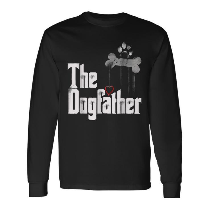 The Dogfather Dad Dog Father's Day Long Sleeve T-Shirt