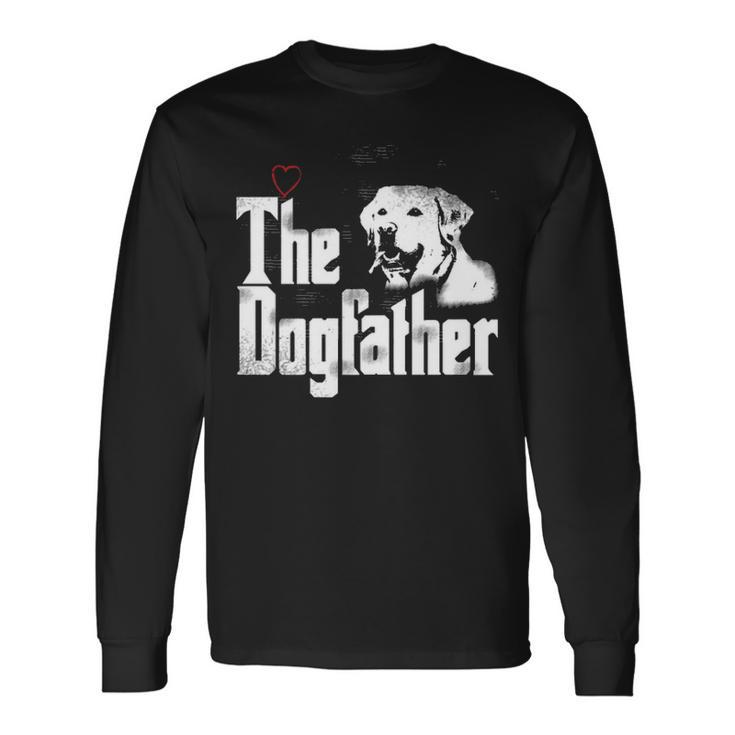 The Dogfather Labrador Dad T Fathers Day Long Sleeve T-Shirt