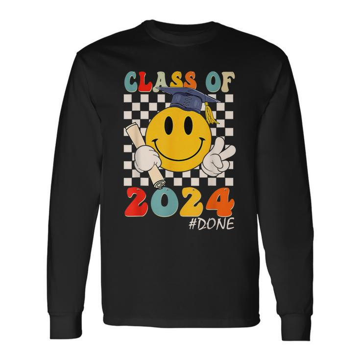 Done Class Of 2024 Graduation Graduate Senior High School Long Sleeve T-Shirt Gifts ideas