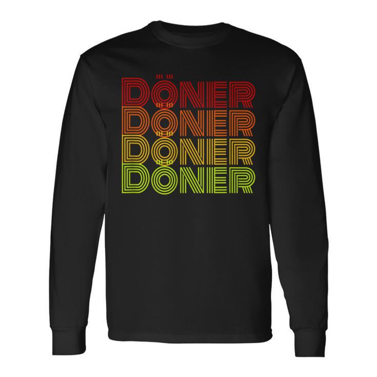 Doner Kebab Retro Langarmshirts Geschenkideen