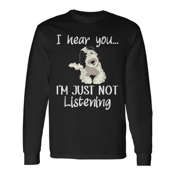 Doodle Dog Sheepadoodle Long Sleeve T-Shirt