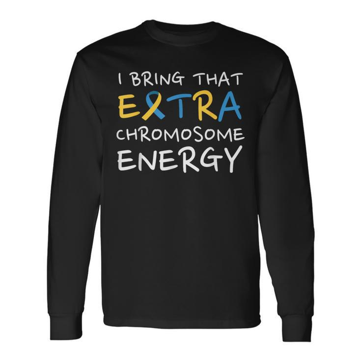 Down Syndrome Awareness Girls Boys Extra Chromosome Long Sleeve T-Shirt Gifts ideas