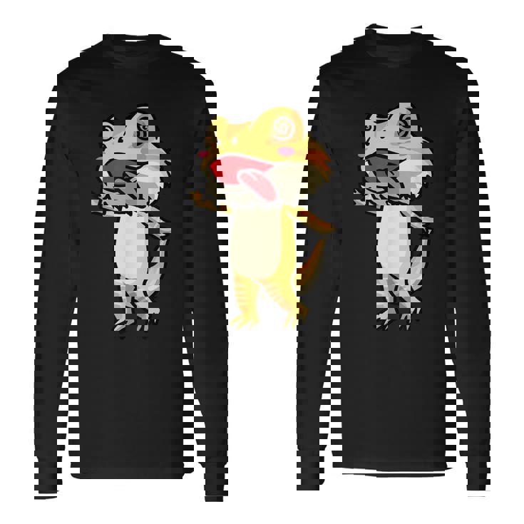 Dragón Barbudo Pogona Reptil Lagarto Camiseta de manga larga