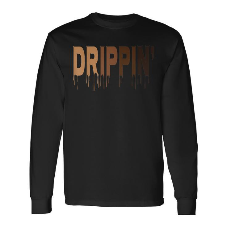 Drippin Melanin Black History Month 247365 African Pride Long Sleeve T-Shirt