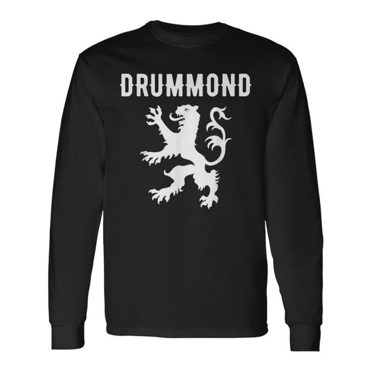 Drummond Clan Scottish Family Name Scotland Heraldry Long Sleeve T-Shirt