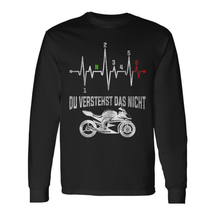 Du Verstehst Das Nicht Motorrad Herzschlag Puls Supersport Langarmshirts Geschenkideen