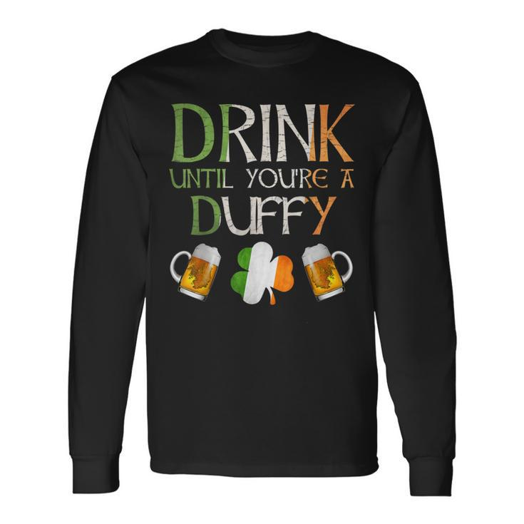 Duffy Family Name For Proud Irish From Ireland Long Sleeve T-Shirt
