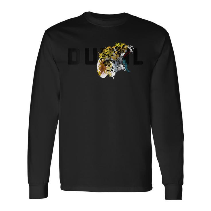 Duval Teal Tongue Jaguar Long Sleeve T-Shirt