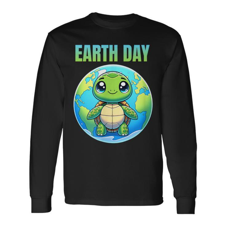 Earth Day Restore Earth Turtle 2024 Long Sleeve T-Shirt