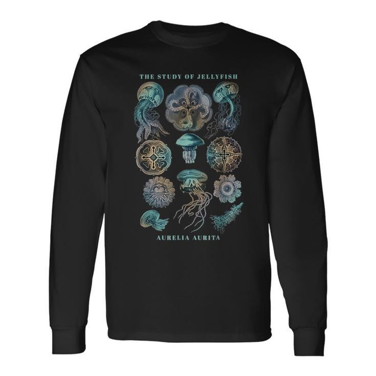 Earth Day The Study Of Jellyfish Long Sleeve T-Shirt