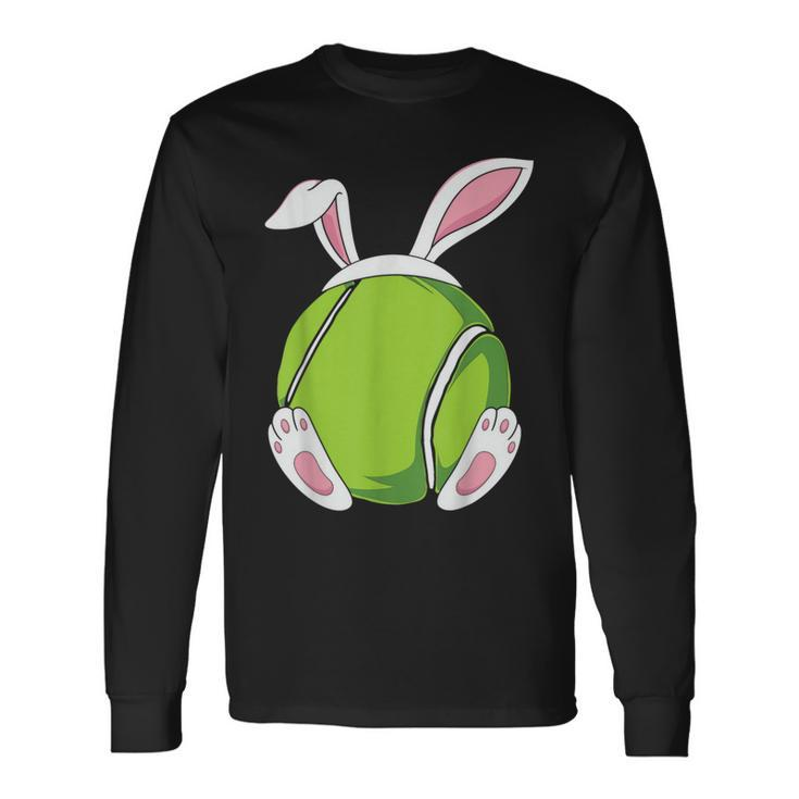 Easter Bunny Tennis Easter Tennis Rabbit Ears Langarmshirts Geschenkideen