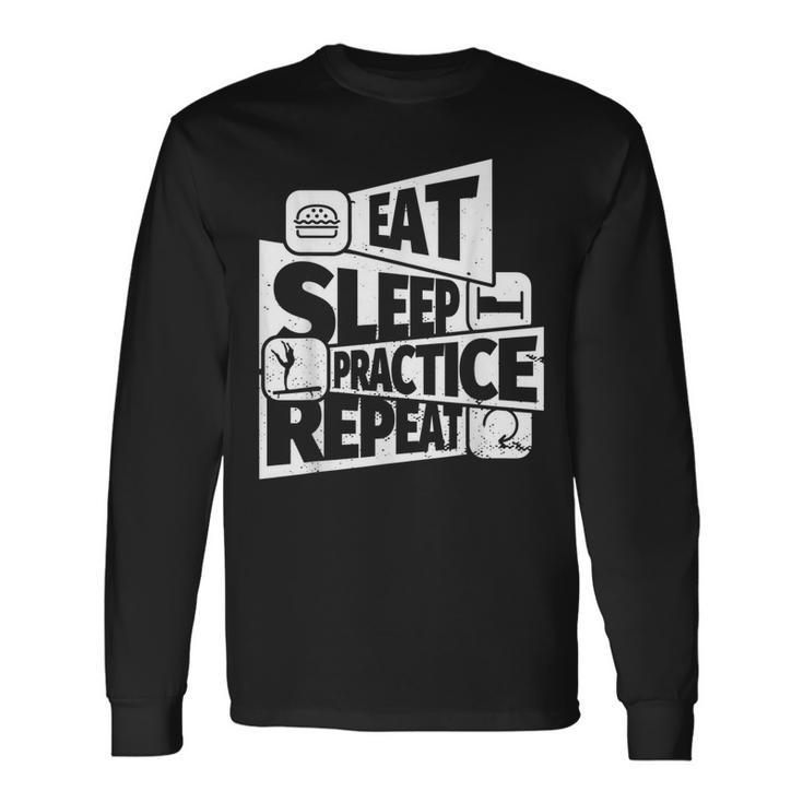 Eat Sleep Balance Beam Repeat Balance Beam Long Sleeve T-Shirt