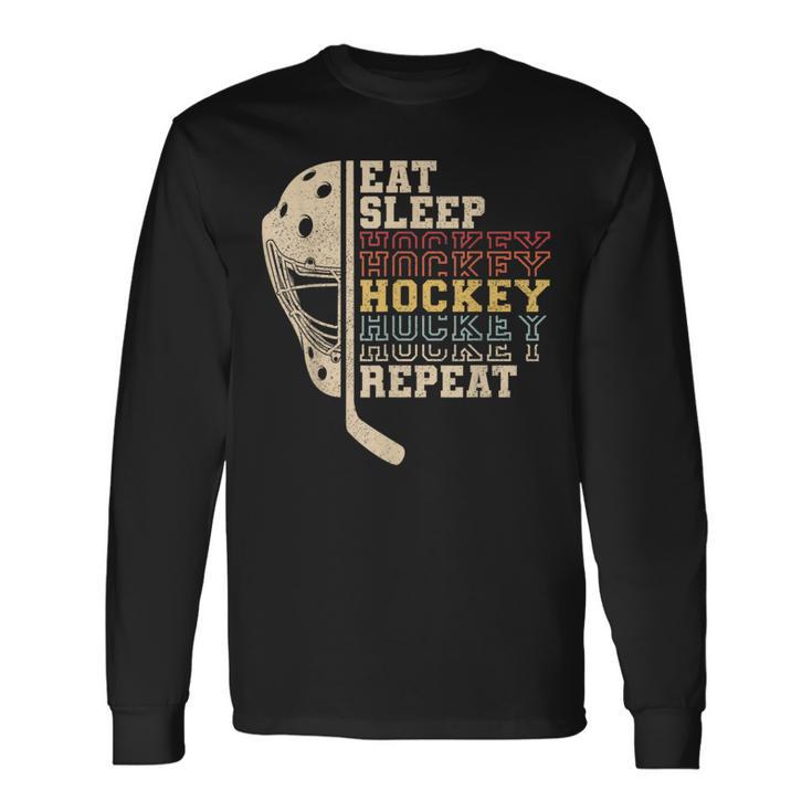 Eat Sleep Hockey Repeat Unisex Hoodie - Sport Player Gift For Women & Men, Multiple Sizes