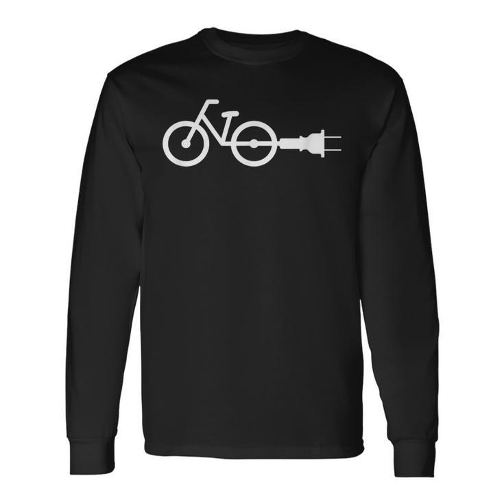 Ebike Electric Bike Bicycle E-Bike Long Sleeve T-Shirt