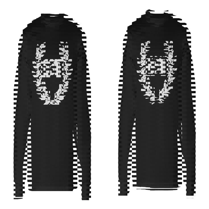 Ebm Electronic Body Music Old School Front Camiseta de manga larga