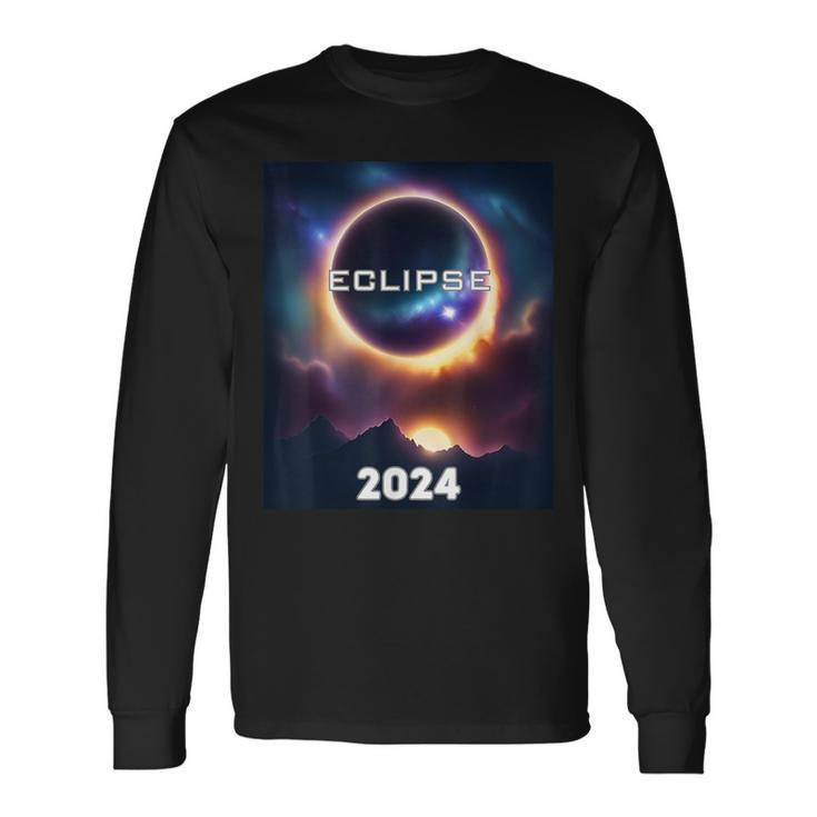 Eclipse 2024 Total Solar Astronomer Long Sleeve T-Shirt