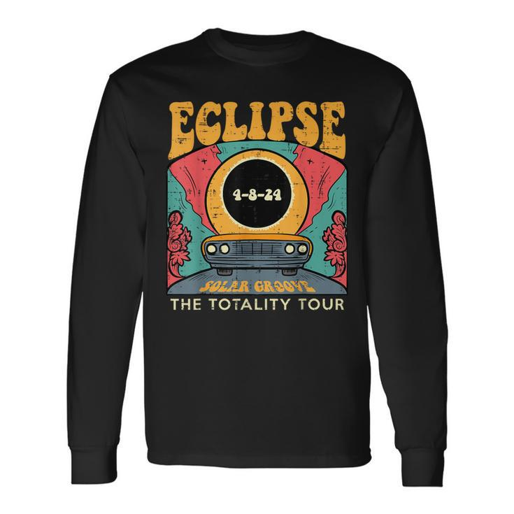 Eclipse Solar Groove Totality Tour Retro 4824 Women Long Sleeve T-Shirt