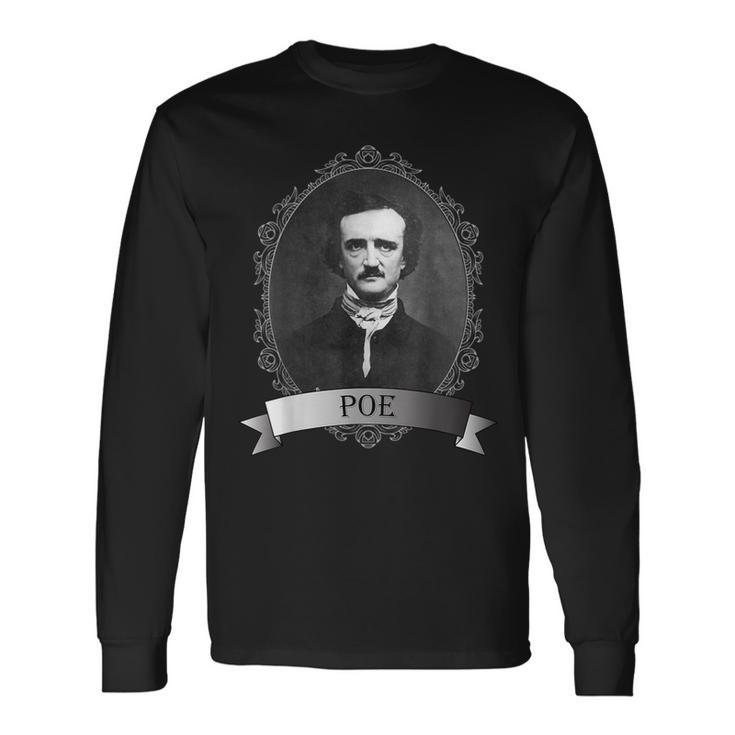 Edgar Allan Poe Portrait Langarmshirts Geschenkideen