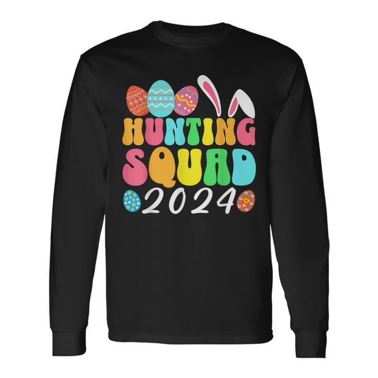 Egg Hunting Squad 2024 Easter Egg Hunt Family Matching Group Long Sleeve T-Shirt