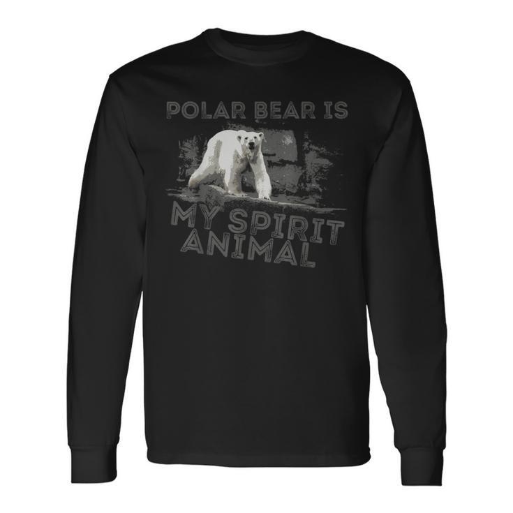 Eisbär Ist Mein Geistiges Tier Langarmshirts Geschenkideen