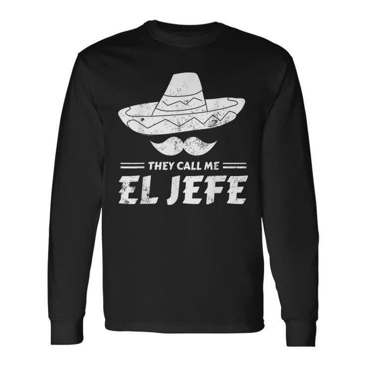 El Jefe Mexican Sombrero Langarmshirts Geschenkideen