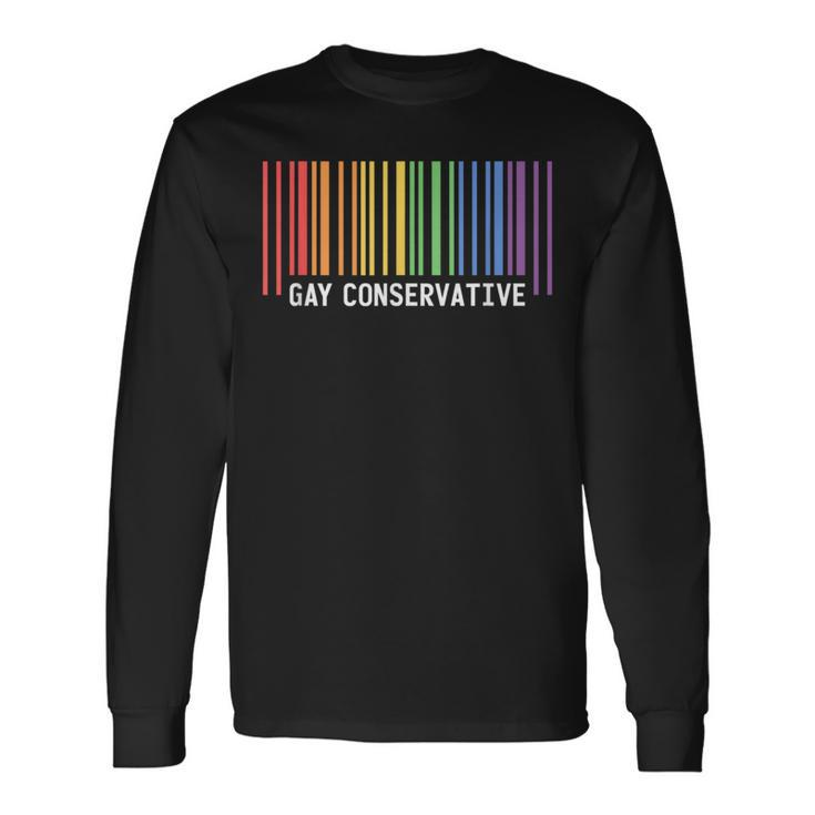 Election Gay Republican Conservative Barcode Long Sleeve T-Shirt
