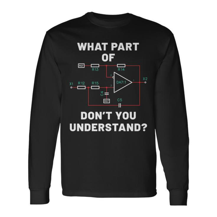 Electronic Diagram Electrical Engineer  Long Sleeve T-Shirt