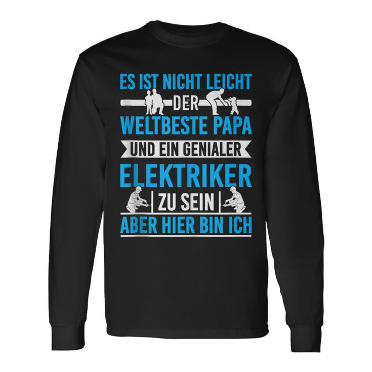 Elektriker Papa Spruch Genialer Elektronikerater Langarmshirts Geschenkideen