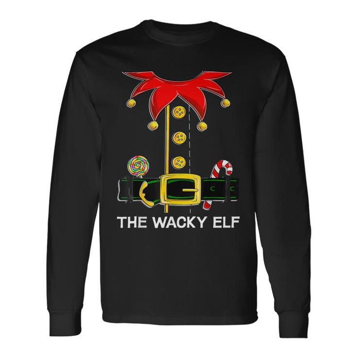 Elf Group Family Matching The Wacky Elf Christmas Long Sleeve T-Shirt