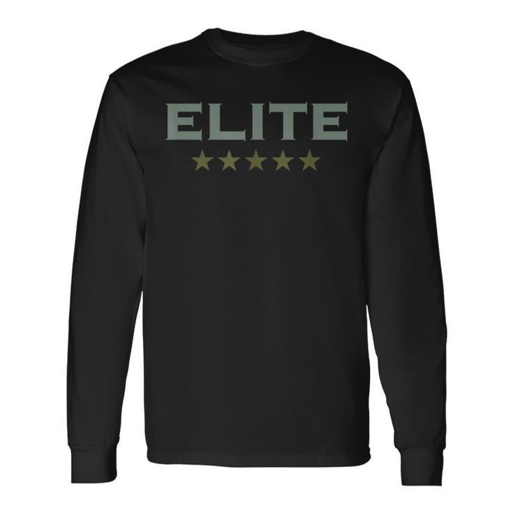 Elite Team 5 Sterne Security Sieger Gewinner Superheld Beste Langarmshirts Geschenkideen