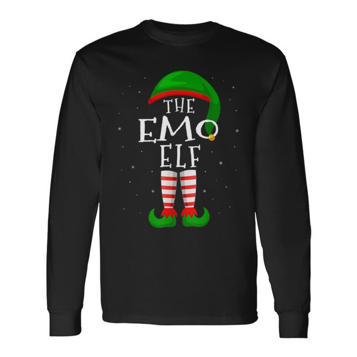 The Emo Elf Matching Family Group Christmas Long Sleeve T-Shirt