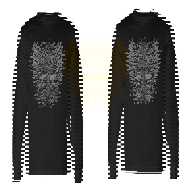 Emo Y2k Grunge Aesthetic Alt Goth Skull Cross Gothic Long