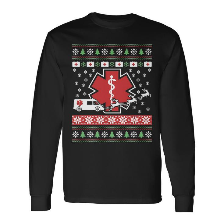 Ems Ugly Sweater Long Sleeve T-Shirt