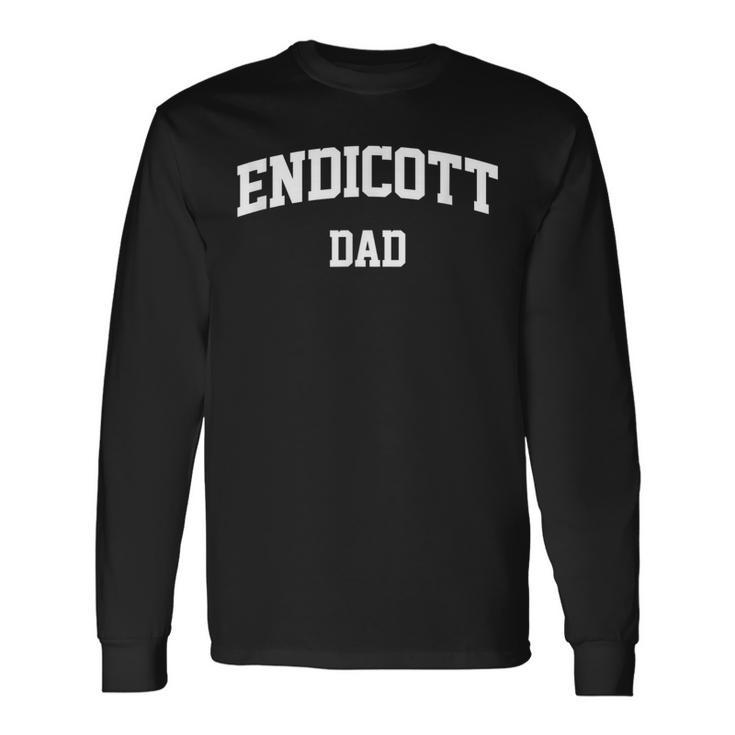 Endicott Dad Athletic Arch College University Alumni Long Sleeve T-Shirt