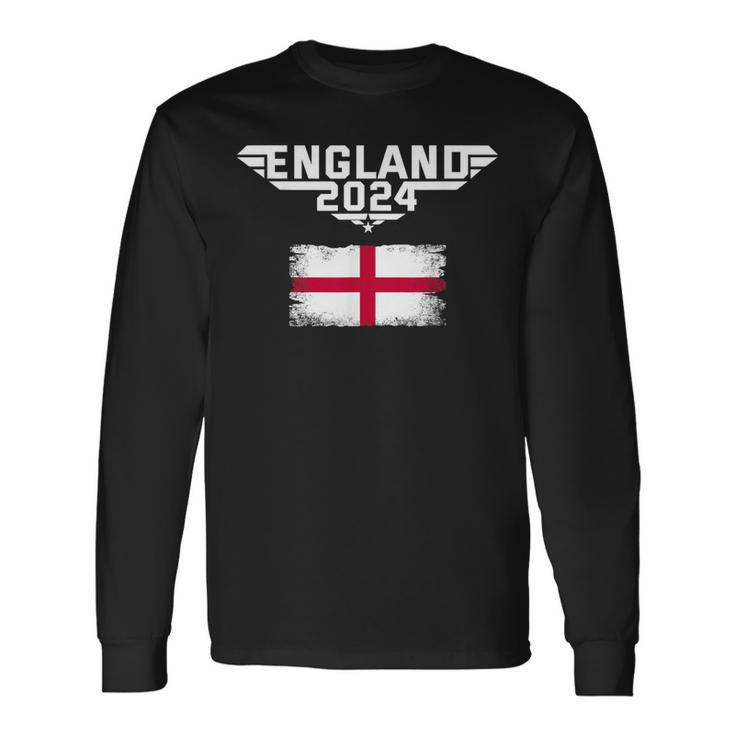 England 2024 Flag Long Sleeve T-Shirt
