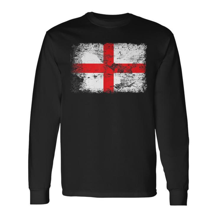 England Flag Cross Of Saint George Flag Long Sleeve T-Shirt