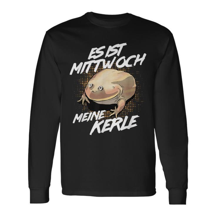 Es Ist Mittwoch Meine Kerle Wednesch Frog Meme S Langarmshirts Geschenkideen