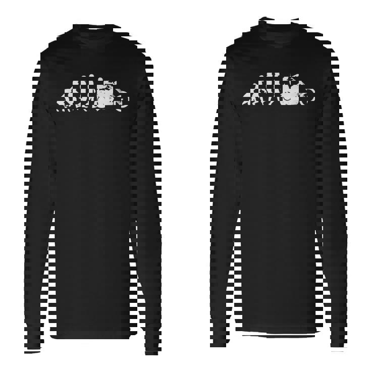 Evolution Motorcycle I Bike Chopper Motorcycle Long Sleeve T-Shirt