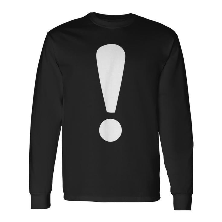 Exclamation Point Long Sleeve T-Shirt