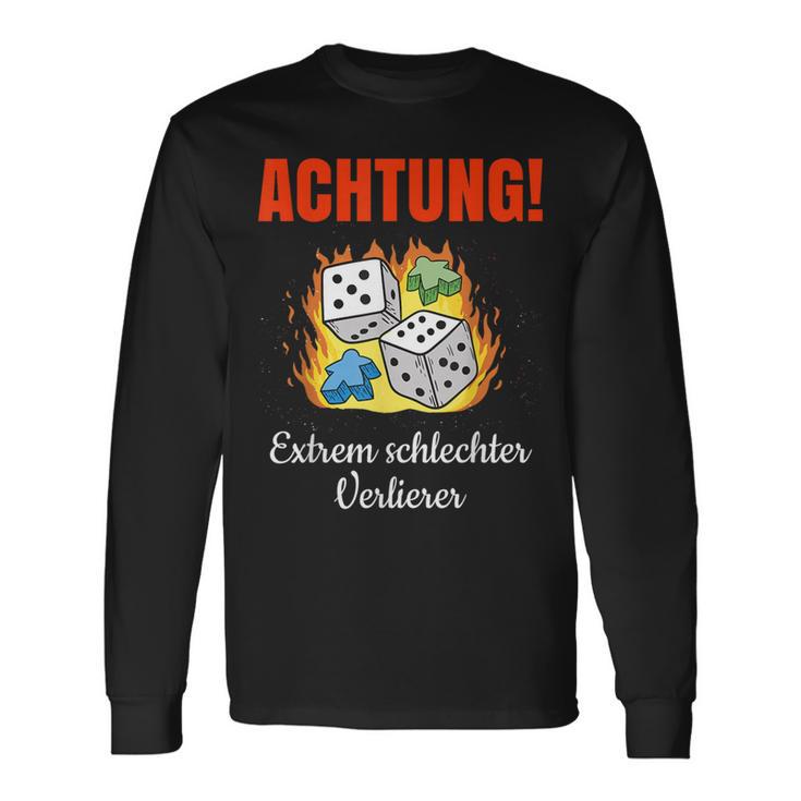 Extrem Schlechter Verlierer As A Board Game S Langarmshirts Geschenkideen