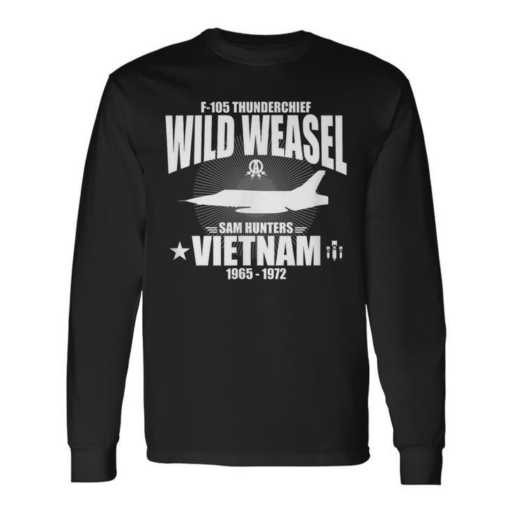 F-105 Thunderchief Wild Weasel Vietnam Long Sleeve T-Shirt