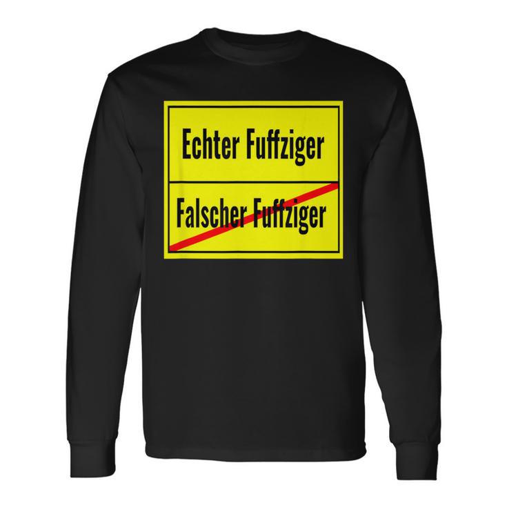 Falscher Fuffziger Fuffzigster 50Th Birthday 1970 Sign Langarmshirts Geschenkideen