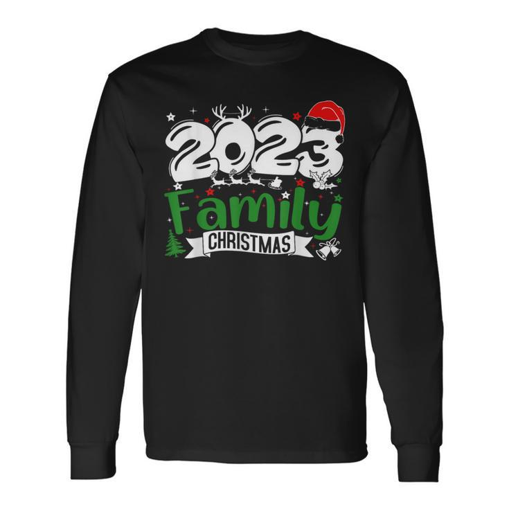 Family Christmas 2023 Matching Family Christmas Pajama Long Sleeve T-Shirt