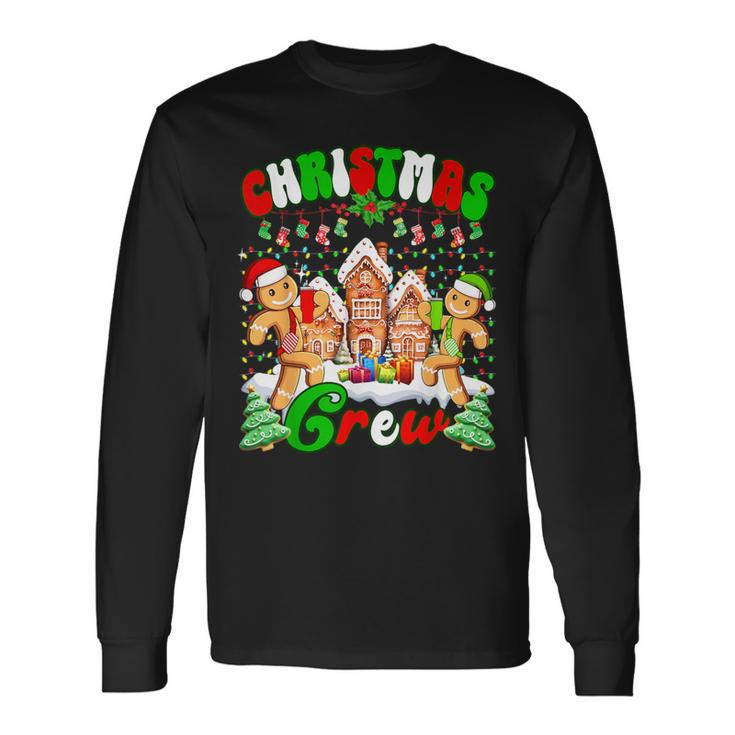 Family Christmas Crew Cookie Gingerbread Xmas Lights Long Sleeve T-Shirt