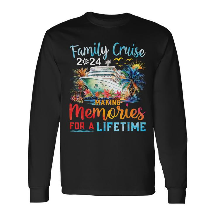Family Cruise 2024 Family Matching Cruise Vacation Party Long Sleeve T-Shirt