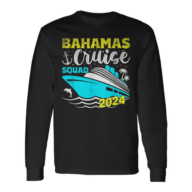 Family Cruise Squad Bahamas 2024 Summer Matching Vacation Long Sleeve T-Shirt