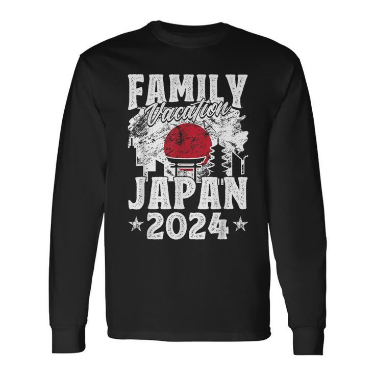 Family Vacation Japan 2024 Summer Vacation Long Sleeve T-Shirt